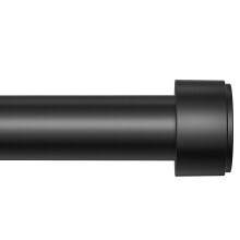 Adjustable Black Curtain Rod 3290 Inch, Heavy Duty 1 Inch Metal Rod with Brackets for Windows