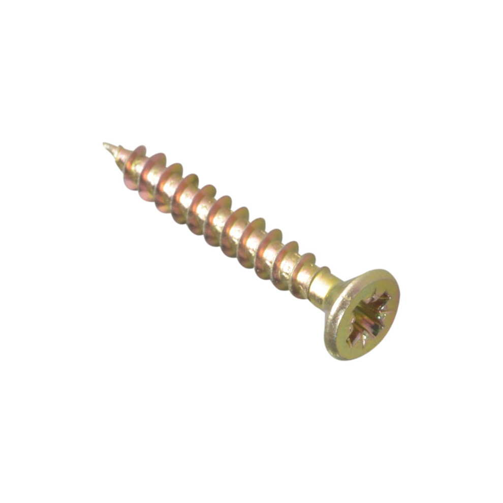 Forge MPS4535Y Multi-Purpose Pozi Screw CSK ST ZYP 4.5 x 35mm Box of 200