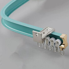 Bendable Curtain Track 2.5m Blue Flexible Rail for Room Divider and Hospital Privacy Curtains