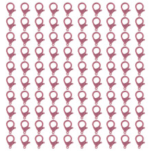 100 Stuks Gekleurde Kreeft Sluitingen 35mm Kreeft-26 roze paars