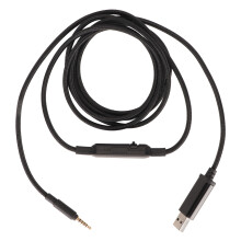 Works With PS4 PS5 Xbox One Gaming Cable Replacement, Volume Controller And Mute Button Included, Flexible Durable 2 Meter Cord For Headsets, Stable