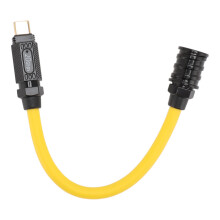 Coiled USB C Charger Cable With 4 In 1 Fast Charging And Data Transfer Retractable Cable Multi Ports For Carplay Support Android Auto for Cars Built