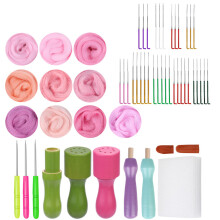 Naaldviltbenodigdheden met-Roze serie 10 kleur