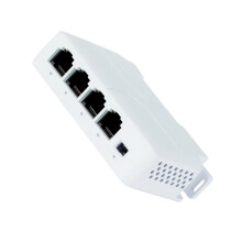 Rail Mount Indoor Power over Ethernet 4 Port Extender-100Mbps