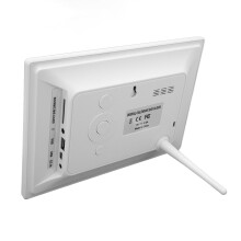 Digitale fotolijst met instelbare helderheid, HD IPS-touchscreen, wifi, automatische rotatie, geschikt voor wandmontage, met geïntegreerde