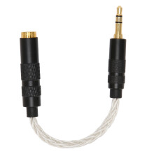 Pozlacený adaptér pro sluchátka, 4,4 mm samice na 3,5 mm samec, univerzální kompatibilita a korozivzdorné konektory pro HIFI