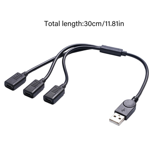 3 in 1 Type C Splitter Fast Data Transfer Connector for Phone 2