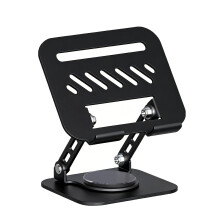 Laptopstandaard voor bureau Ergonomische opvouwbare-Zwart