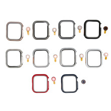 Dünne HD-Schutzhülle mit Bumper für Apple Watch 40 mm, robustes PC-Gehäuse mit vollständiger Abdeckung, stoßdämpfender Innenschicht und