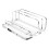 Acryl verticale laptopstandaard geschikt voor desktop 1