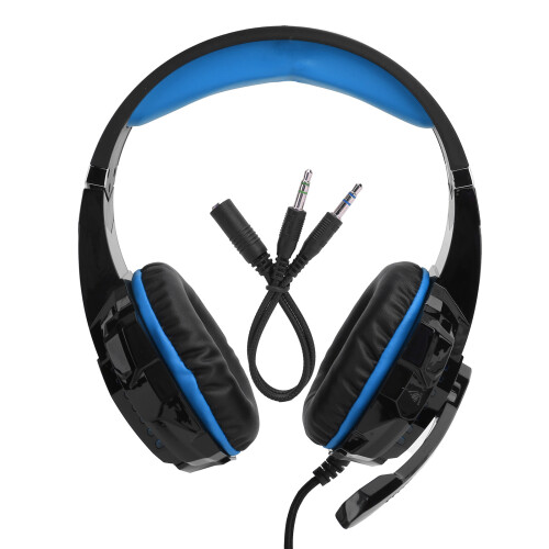 Ακουστικά για παιχνίδια με ήχο surround, μικρόφωνο ακύρωσης θορύβου με πολύχρωμο φως