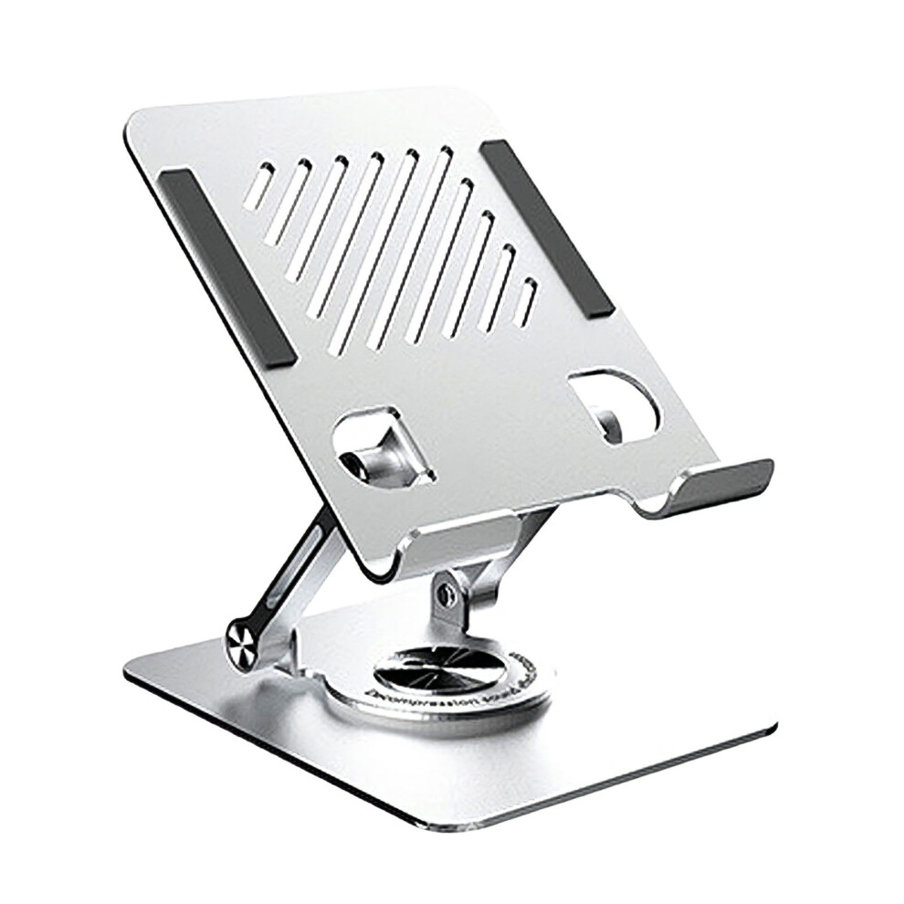 Adjustable Tablet Stand With 360 Degree Rotatable Base- Silver 7704000516662