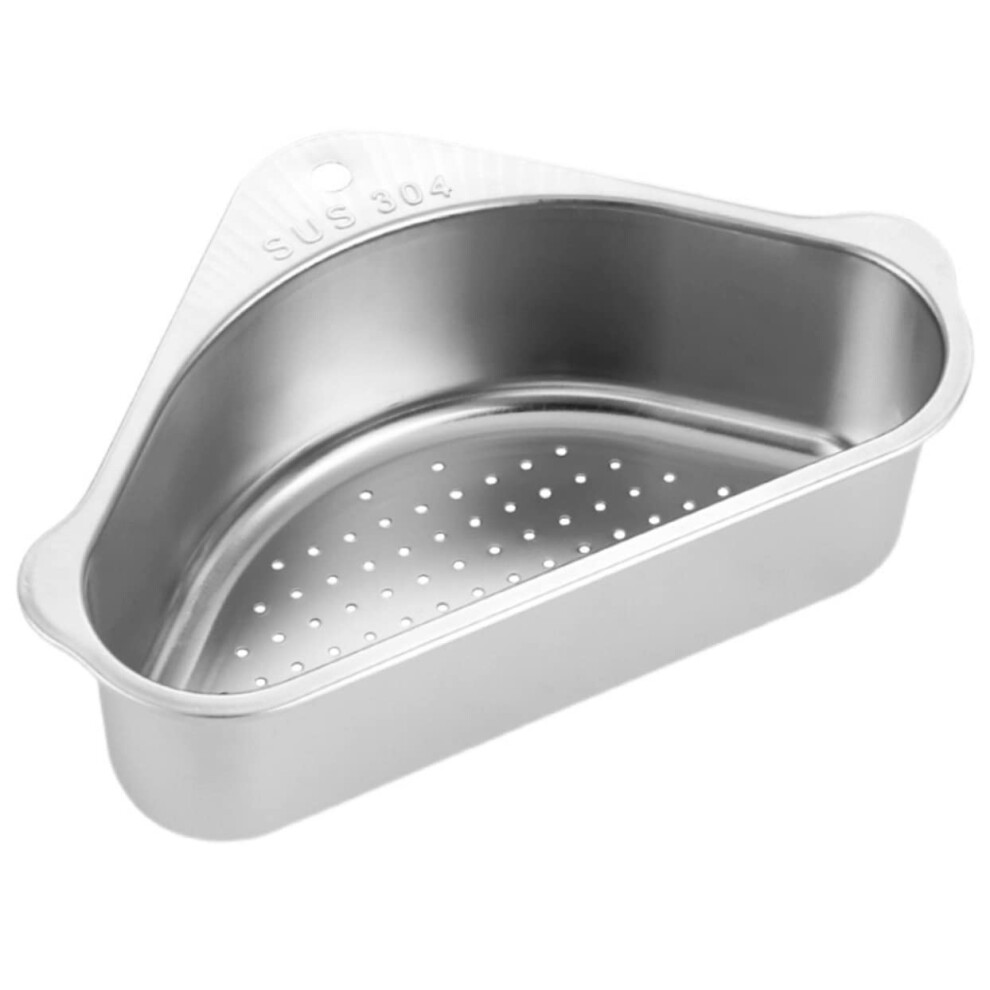 Kitchen Sink Drain Basket Retractable Stainless Steel Sink Rack With Triangular Fast Draining Design 9426802861174