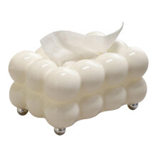 Cloud Shaped Tissue Box Cute Decorative Holder for Desk Living Room Bathroom and Car White