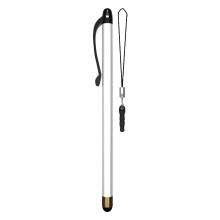Aluminium Touch-stylussenpen met ergonomische grip voor-Wit