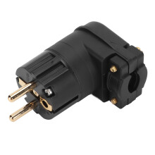 Universal Fit Replacement Plug Connector Compact Adapter For Power Cord Noise Reduction Grip For Easy Use Connects Receptacle Voltage Range 100-250V