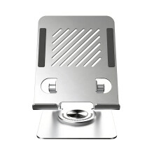 Verstelbare tabletstandaard met 360 draaibare basis-Zilver