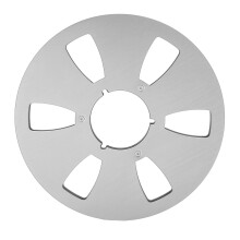 Lege opwikkelspoel voor bandrecorders, universele opwikkelspoel van aluminiumlegering met 3 gaten en roestvrijstalen schroeven, goede kwaliteit.