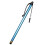 Metal Touch Pen Featuring Integrated Hook for Easy-Sky Blue 1