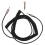 Câble d'extension avec embouts plaqués or, fonction de réduction du bruit, câble audio spiralé extensible et extensible, câble à 1