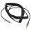 Câble d'extension avec embouts plaqués or, fonction de réduction du bruit, câble audio spiralé extensible et extensible, câble à 4