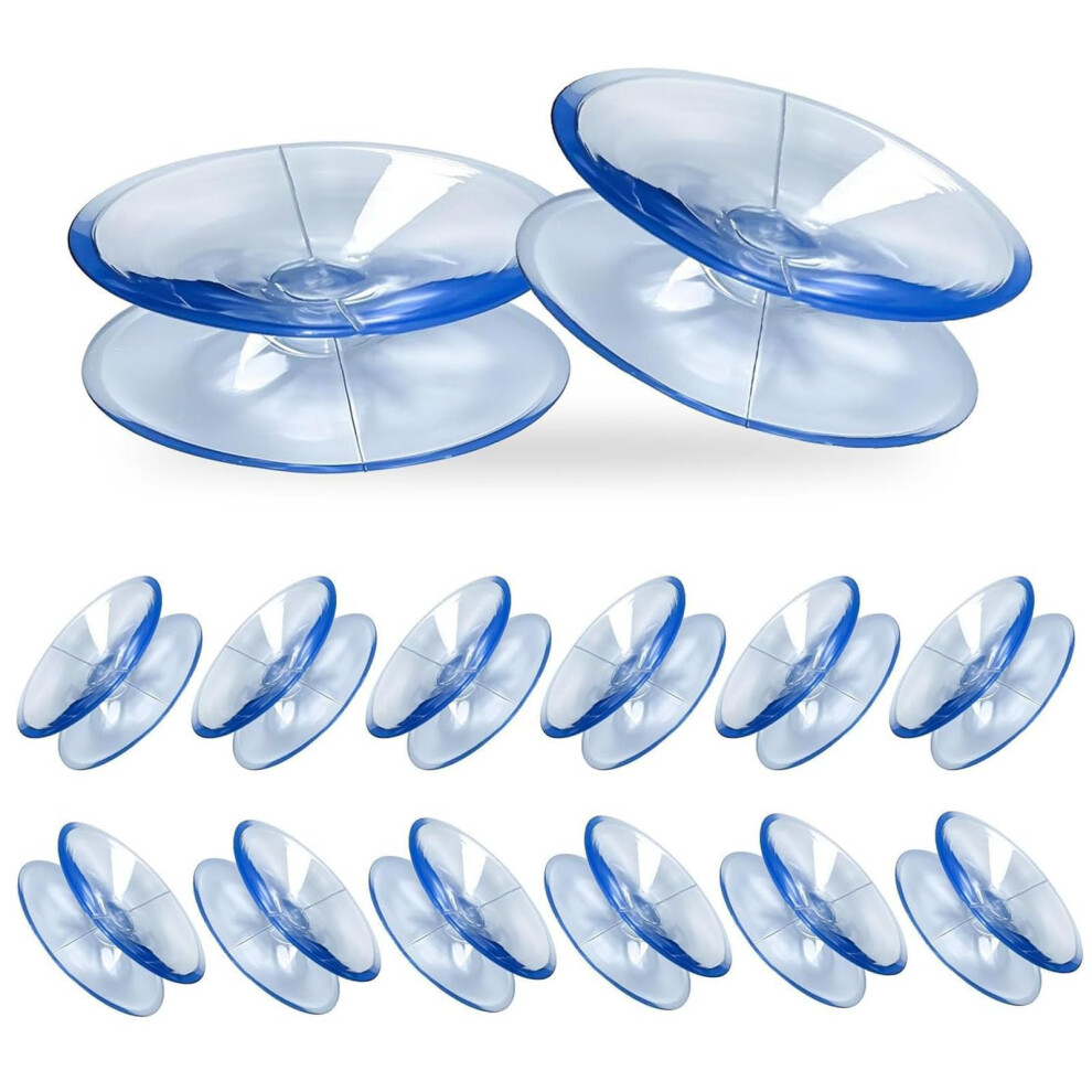 24Pcs 20Mm Double Sided Clear Suction Cups, Strong Hold Waterproof Pads For Glass, Mirrors, Furniture 9001264030933