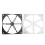 Aluminum Dustproof Computer Cooling Fan Cover Dustproof-Black 2
