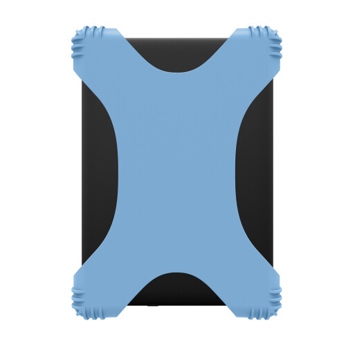 Easy to Clean Tablets Grip Holder Smooth Silicone Material-Blue