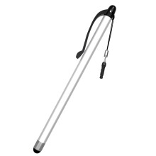 Stylet tactile ergonomique en aluminium pour une-Blanc