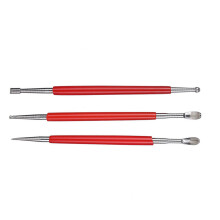 3/5/8 stuks lederen snijgereedschap lederen-Driedelige set van p