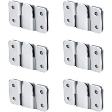 Flush Mount Brackets 56x36mm Heavy Duty Picture Hangers for Wall Hanging Furniture Connector (6 Pairs)