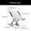 Support de tablette pliable, support de tablette Portable,-Noir 4