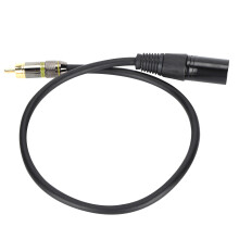 Cábla XLR Baineann go Cábla RCA Dúbailte, Slándáil Comhartha Sármhaith Nascóirí Óirphlátáilte Corda Paiste Fuaime Sciath Ard-Dlúis,