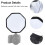 Camera Flash Diffuser Octagon Foldable Reflector Soft Light for DSLR Speedlight Photography 20cm 5