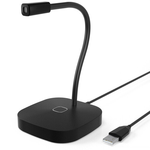 Adjustable Microphone Stand, Cardioid Polar Pattern, Silent Mute Switch, Immune To Electromagnetic Interference, For Gaming Streaming Presentations, W