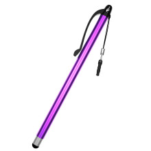 Comprehensive Universal Styluses Pen Metal Body Hook and-Purple