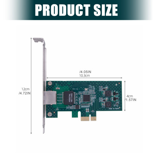 Carte d'interface réseau Gigabit Ethernet PCIE 10/100/1000Mbps 2