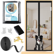 Magnetic Screen Door 32 x 80 Inch Heavy Duty Mesh with Instant Seal PetFriendly Insect Protection