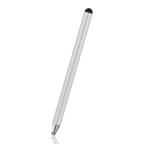 Professional Drawing Styluses Metal Rubber Fabric Tip-Silver