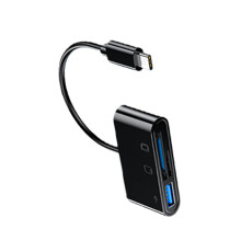 USB C Card Reader 3 in 1 Card Reader Converters with USB-Black