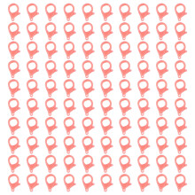 100 Stuks Gekleurde Kreeft Sluitingen 35mm Kreeft-15 roze