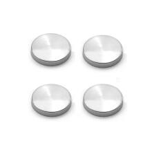 Mirror Screws 30mm Stainless Steel Caps Brushed Silver Fasteners for Glass Doors and Cabinets