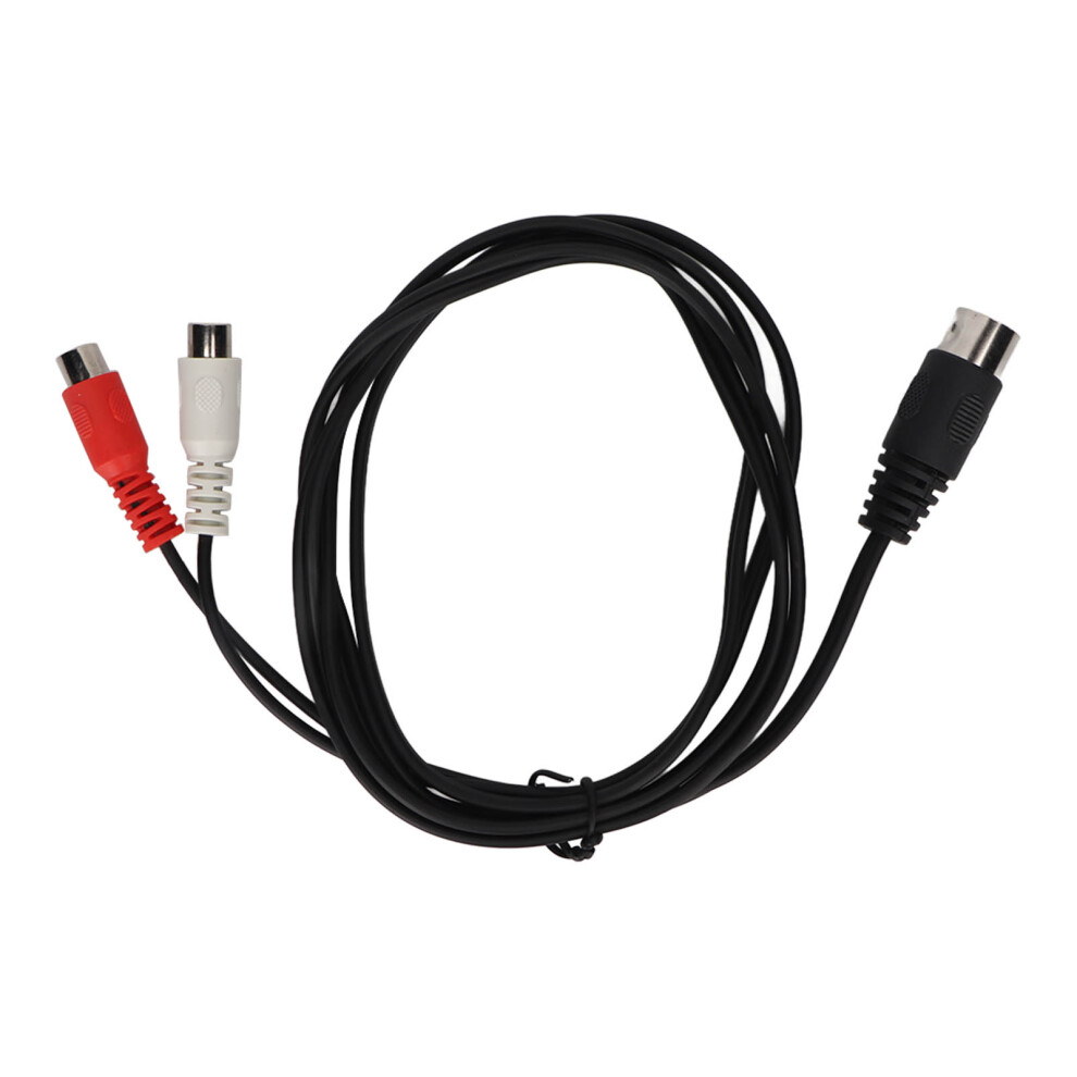 Stereo Audio Adapter 5 Pin Din To Rca Cable Oxygen-Free Copper Conductors Emi And Rfi Rejection Flexible Pvc Jacket European Stereo Equipment 9420858904809