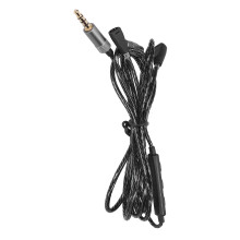 Cable de extensión para auriculares con control remoto, apariencia moderna y tacto suave, reduce el ruido y ofrece audio de alta resolución con