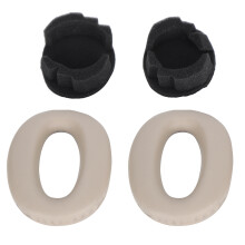 Almohadillas para auriculares Sennheiser con cancelación de ruido, gel refrigerante, tejido transpirable de seda helada con algodón de ajuste y
