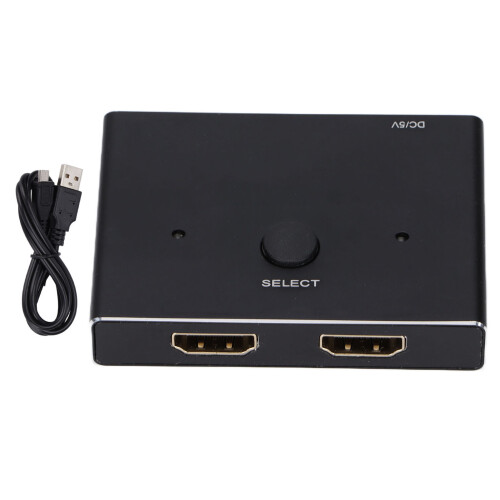 Διπλή επιλογή εναλλαγής HDMI Switcher, χειροκίνητος επιλογέας 4K@120Hz με ευρεία