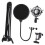 Studio Grade Microphone Boom Arm Stand With Pop Filter Dual Spring System Virtualization Technology Easy Installation For Karaoke And Broadcasting 1