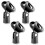 Wireless Microphone Clip 4 Pack, Universal 5/8 Inch Mic Holder for Stand, Durable Rubberized Grip 1