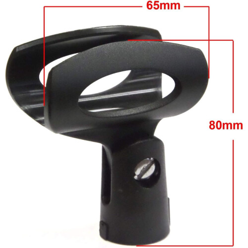 Wireless Microphone Clip 4 Pack, Universal 5/8 Inch Mic Holder for Stand, Durable Rubberized Grip 2