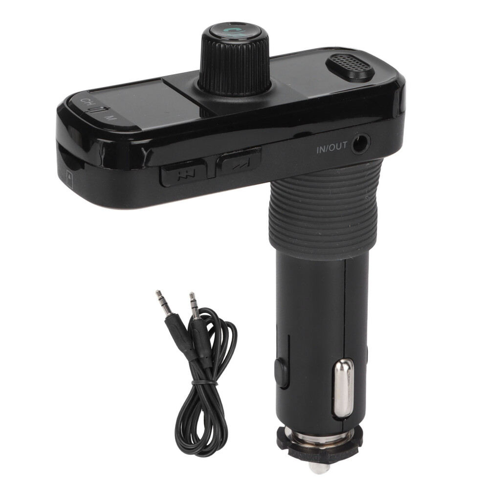 Wireless Bluetooth 5.3 Fm Transmitter Car Adapter With Hands-Free Calling Dual Usb Ports Charger Noise Suppression Cvc Technology Multi-Safety 9420858907961